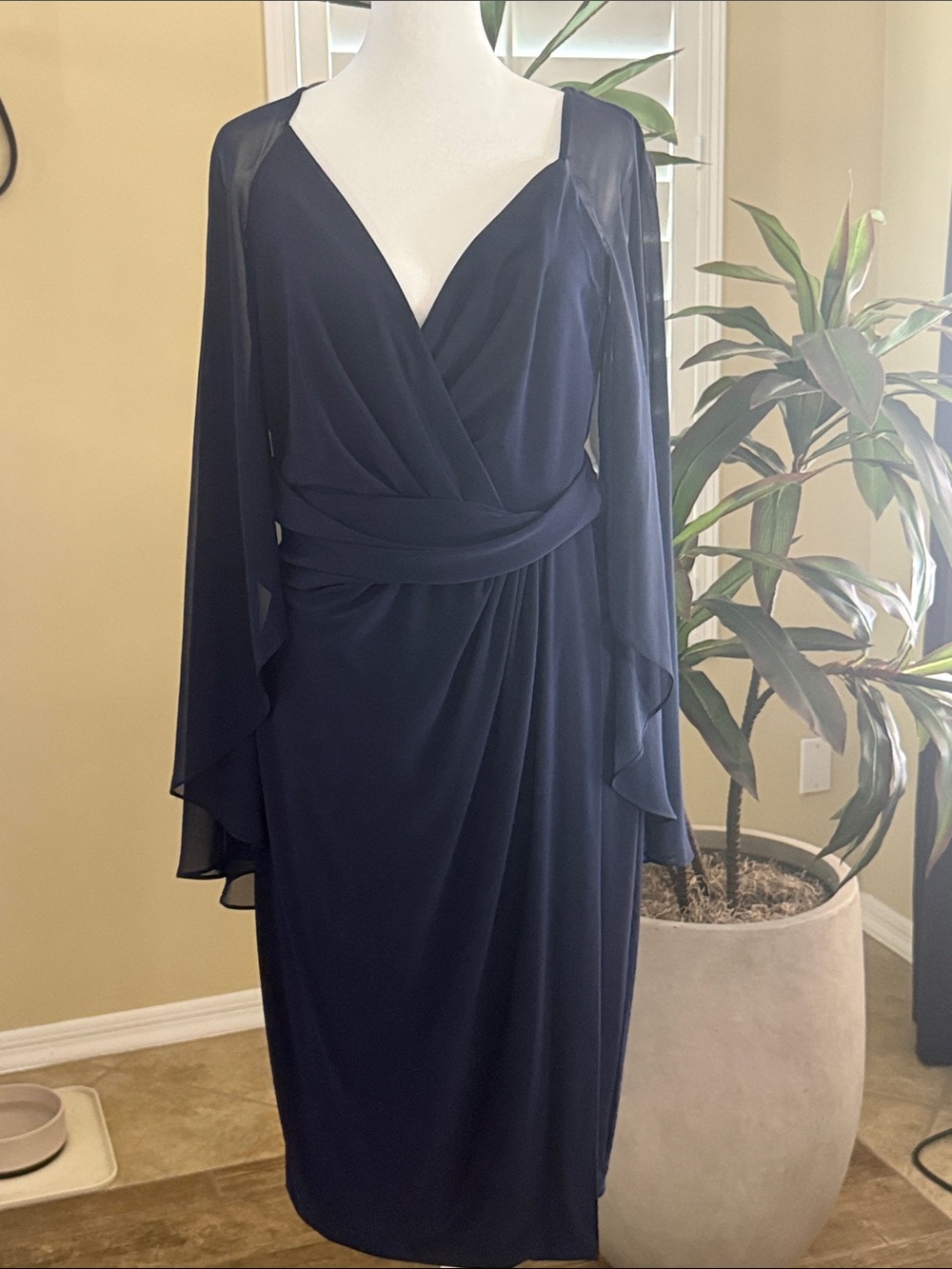 Max & Cleo Chiffon Sleeve Women's Dress